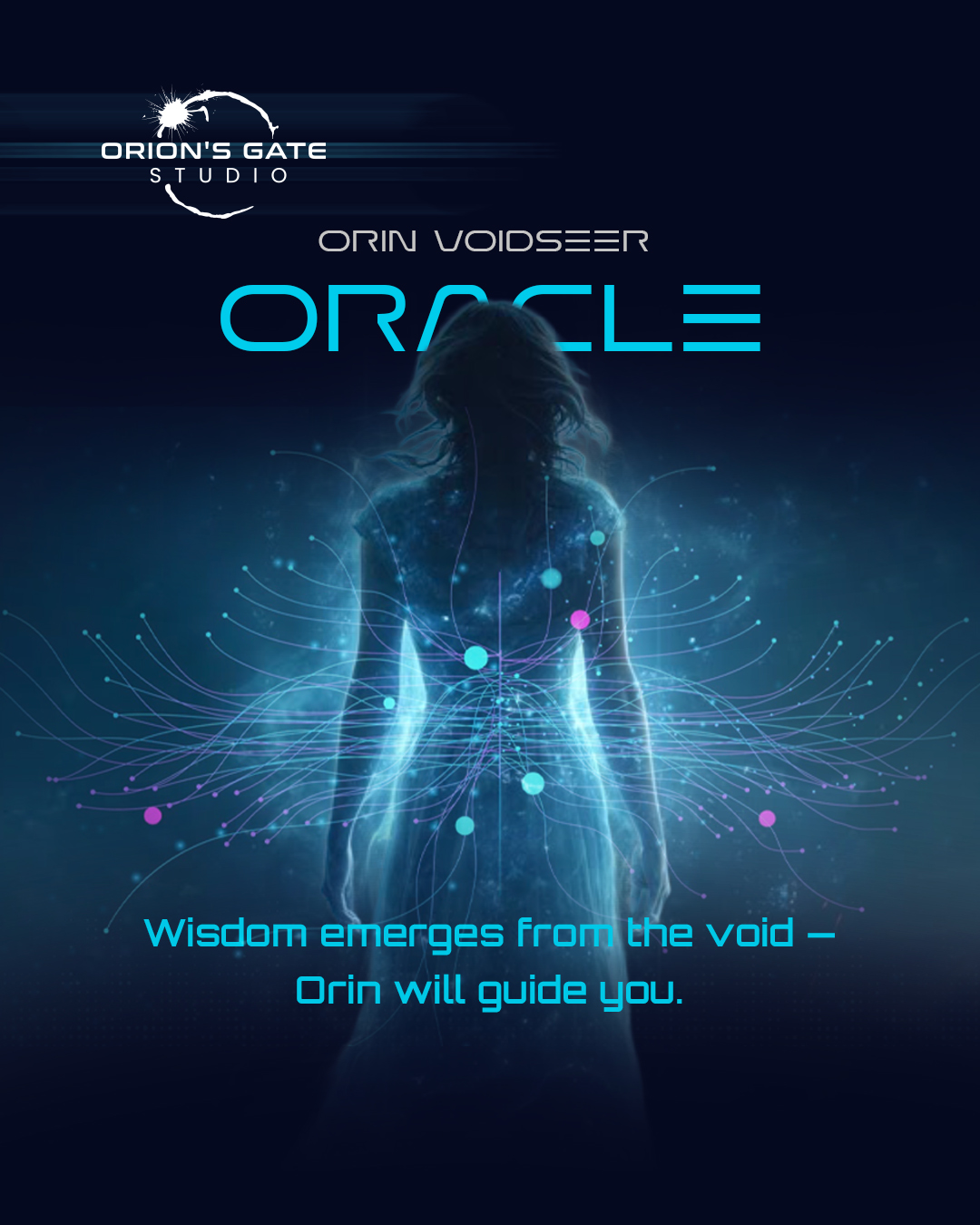 Orin, the last Oracle, rendered as a luminous figure